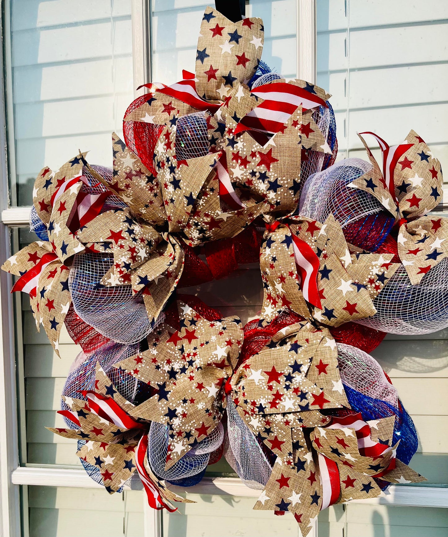 Red, White & Blue Star Wreath