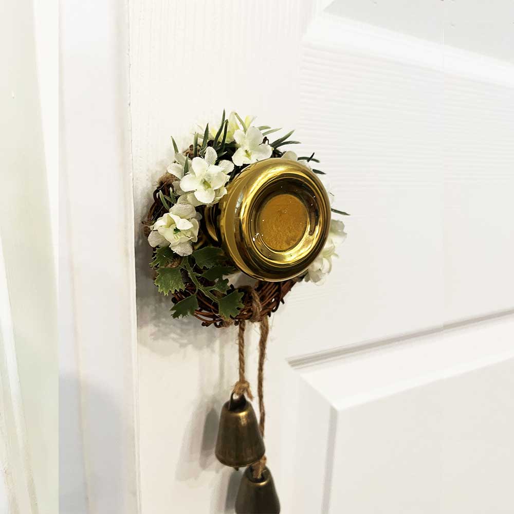 White Floral Door Hanger Ann Taylor Creation and Designs