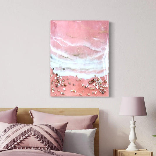 Sands Ocean Shores & Shells Resin Wall Resin Art - Ann Taylor Creation and Designs