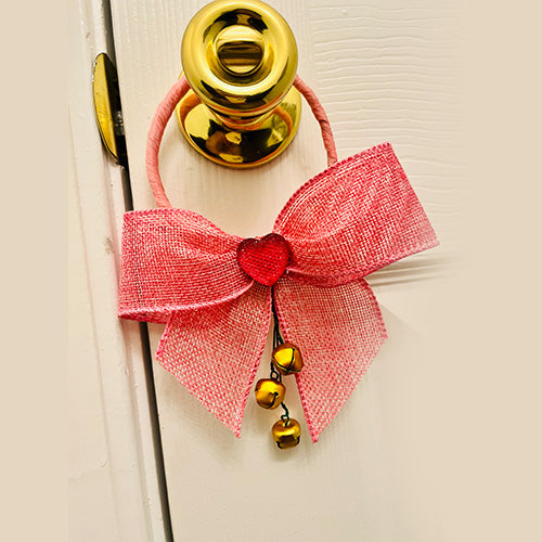 Pink Bow Door Hanger