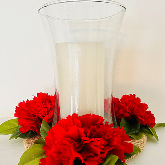 Red Floral Centerpiece Ann Taylor Creation and Designs