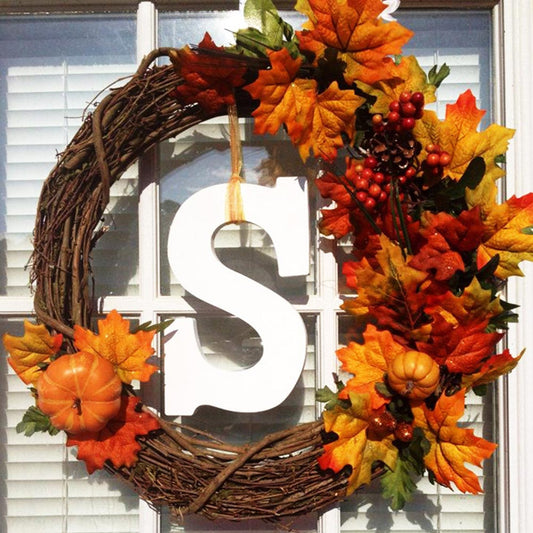 Autumn Leaf Wreath Ann Taylor Creation and Designs