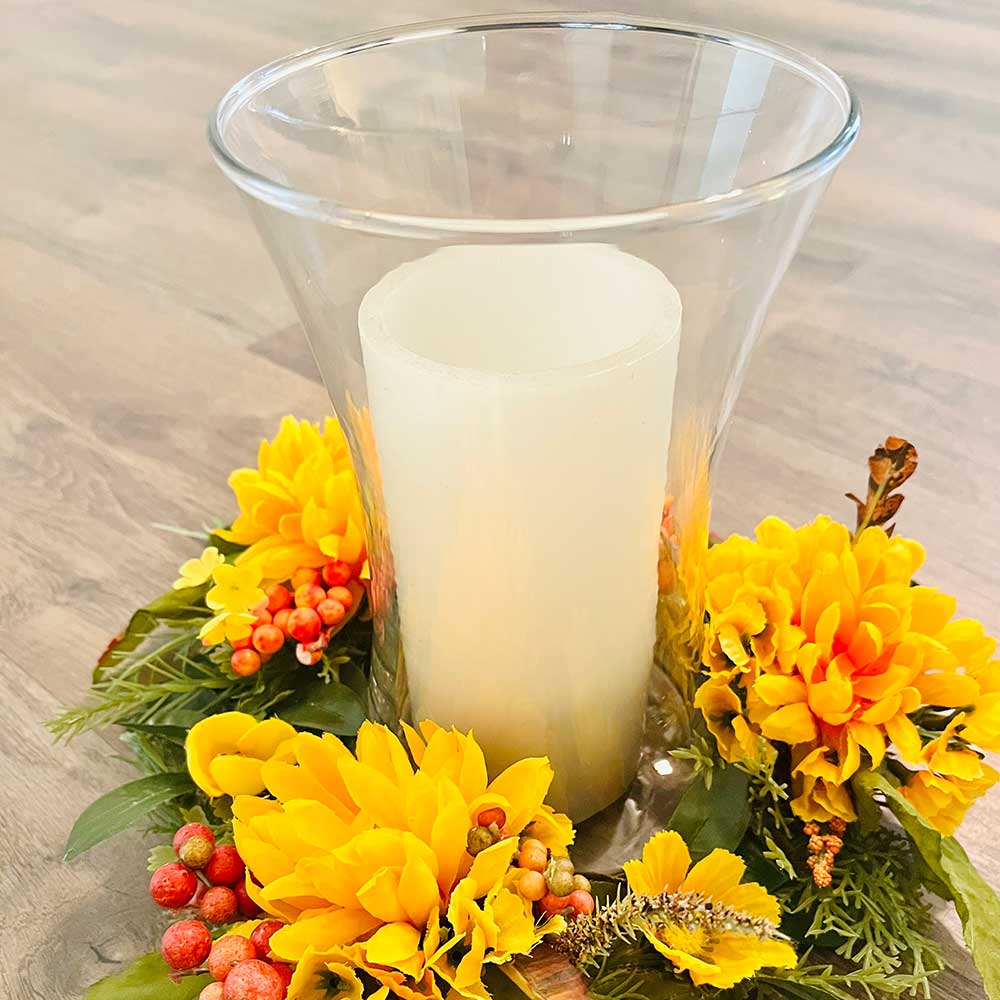 Yellow Floral Centerpiece Ann Taylor Creation and Designs